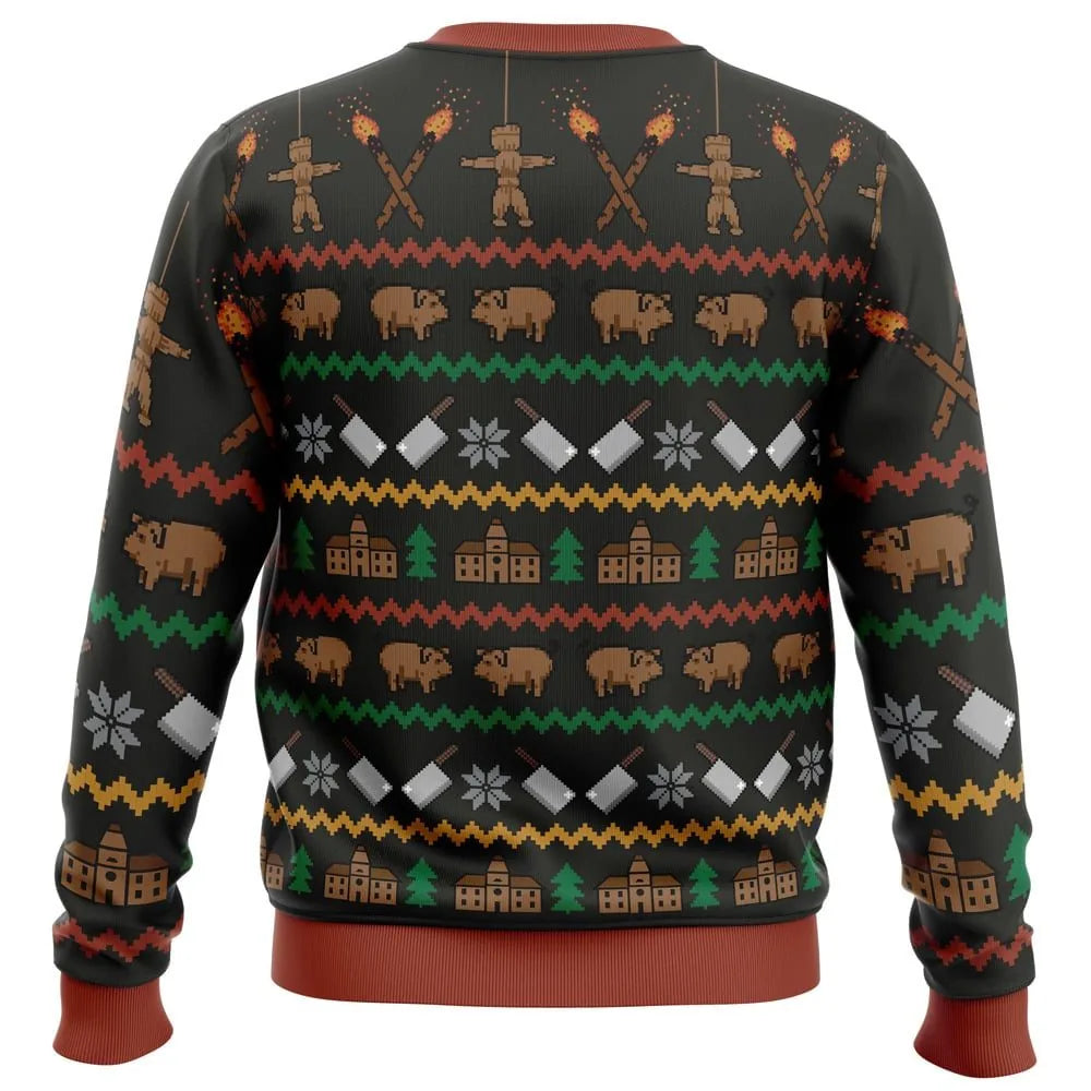 Haunted Colony Christmas Ugly Christmas Sweater - Christmas Jumper (back)