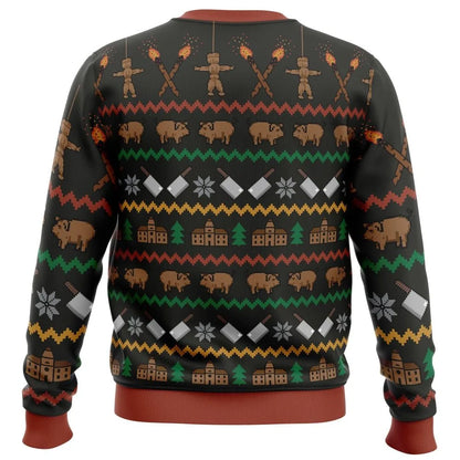 Haunted Colony Christmas Ugly Christmas Sweater - Christmas Jumper (back)