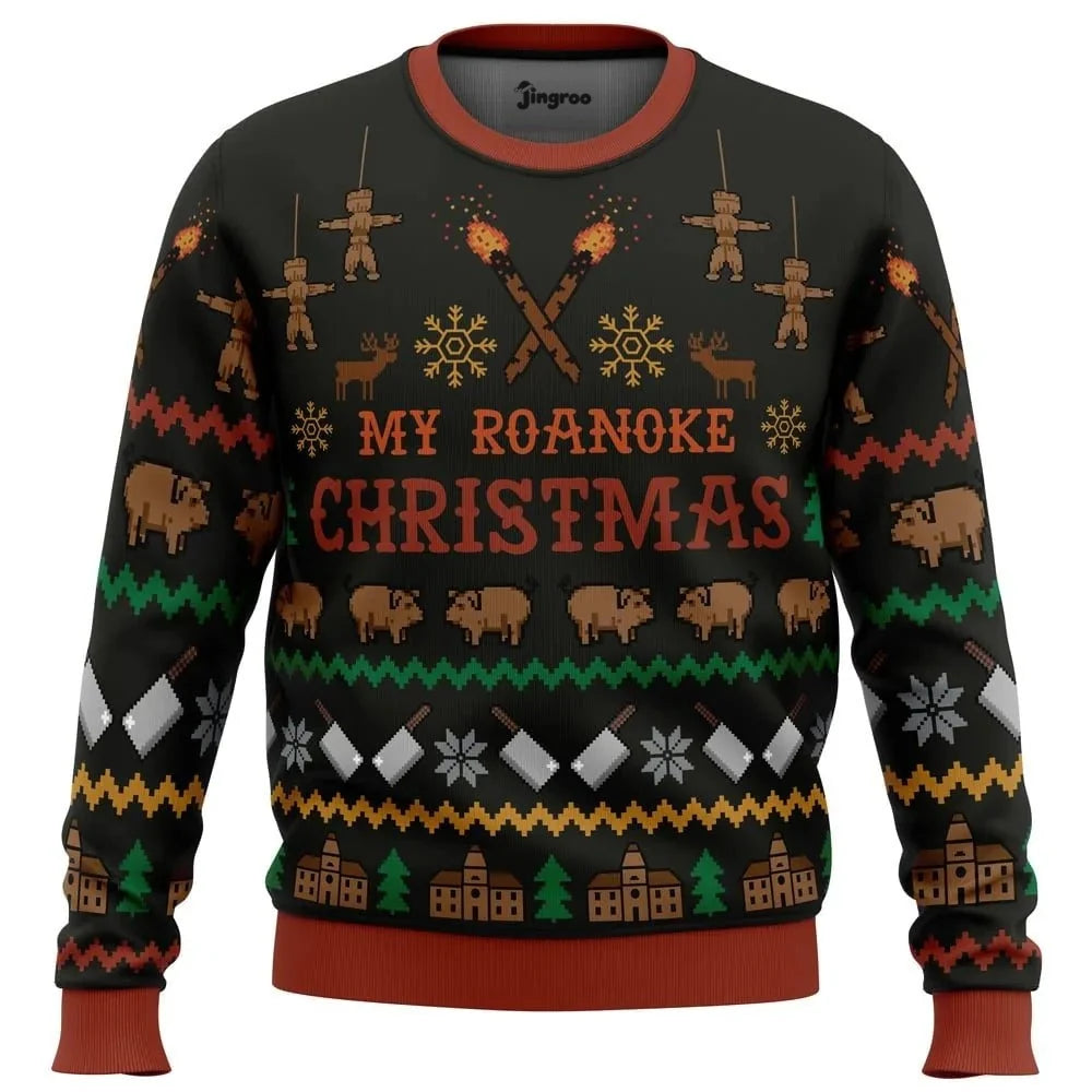 Haunted Colony Christmas Ugly Christmas Sweater - Christmas Jumper (front)