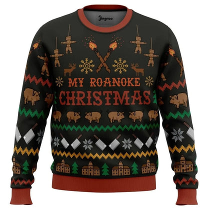 Haunted Colony Christmas Ugly Christmas Sweater - Christmas Jumper (front)