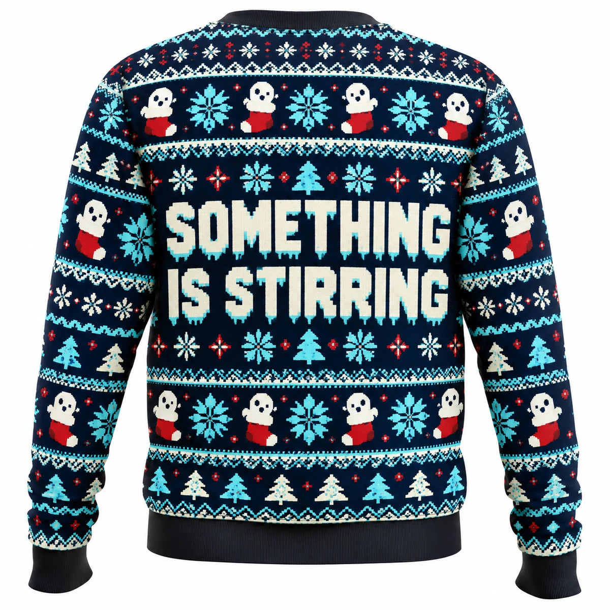 Haunted Stockings Ugly Christmas Sweater - Christmas Jumper (back)