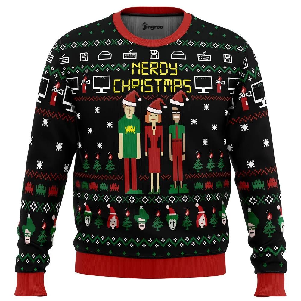Have You Tried Turning Christmas Off And On Ugly Christmas Sweater - Christmas Jumper (front)