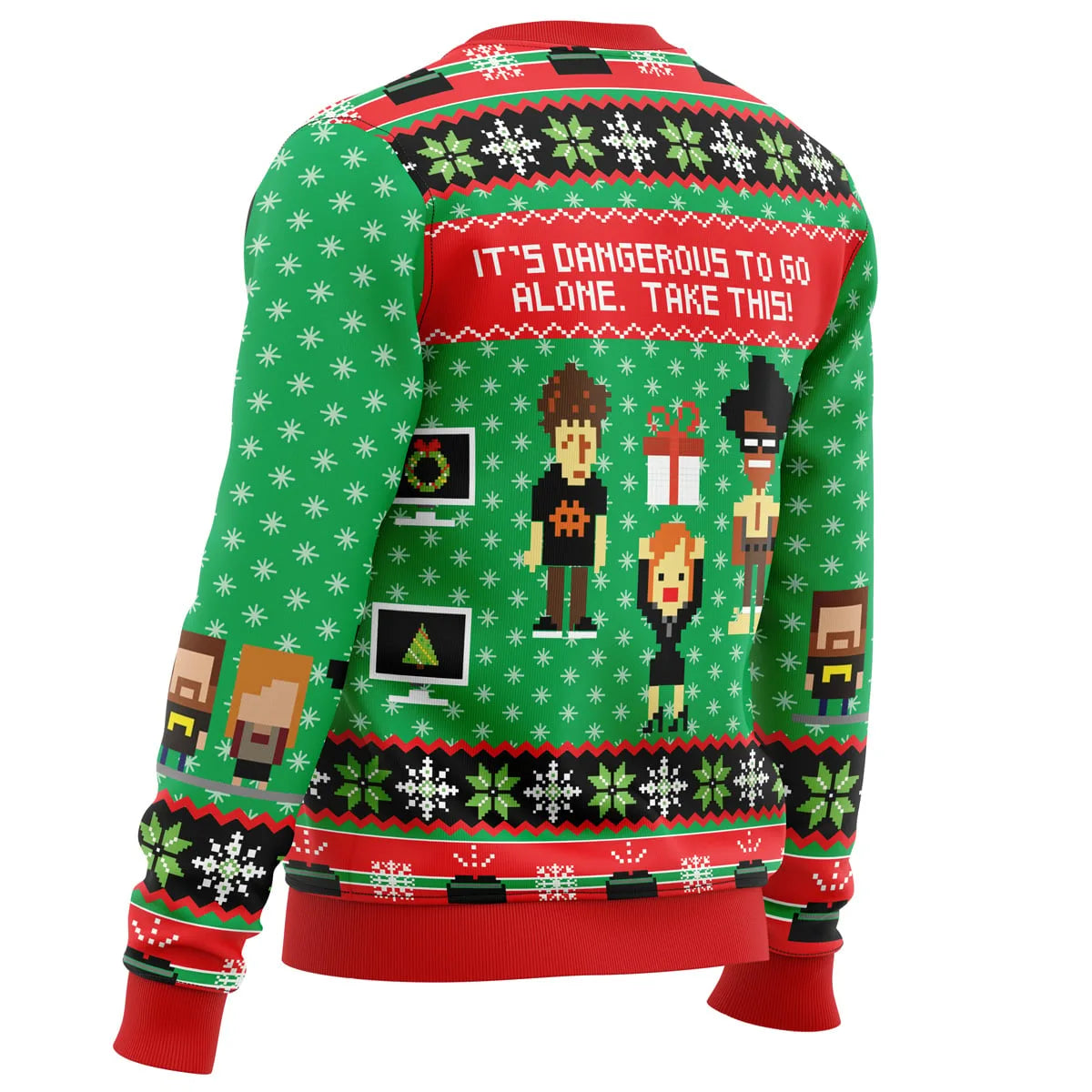 Have You Tried Turning It Off And On Again Ugly Christmas Sweater - Christmas Jumper (view 3)