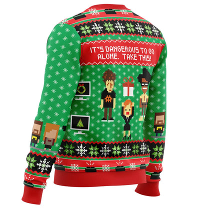 Have You Tried Turning It Off And On Again Ugly Christmas Sweater - Christmas Jumper (view 3)