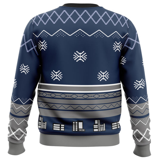 Holiday Formal Survivor Knit Ugly Christmas Sweater - Christmas Jumper (back)