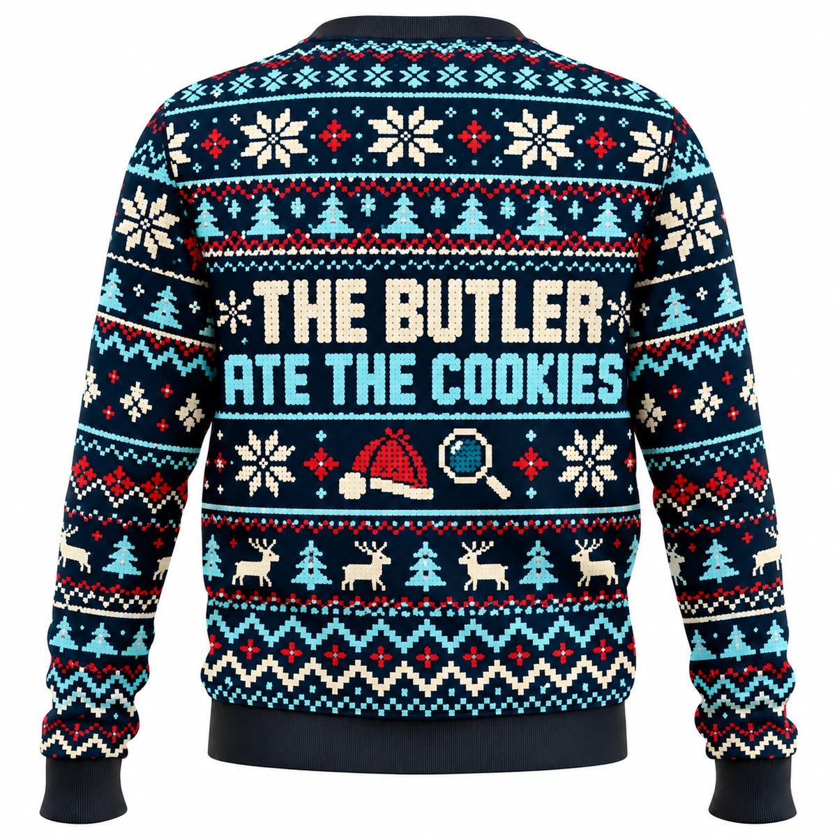 Holiday Gift Detective Ugly Christmas Sweater - Christmas Jumper (back)