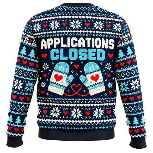 Hugs Require a Permit Ugly Christmas Sweater - Christmas Jumper (back)