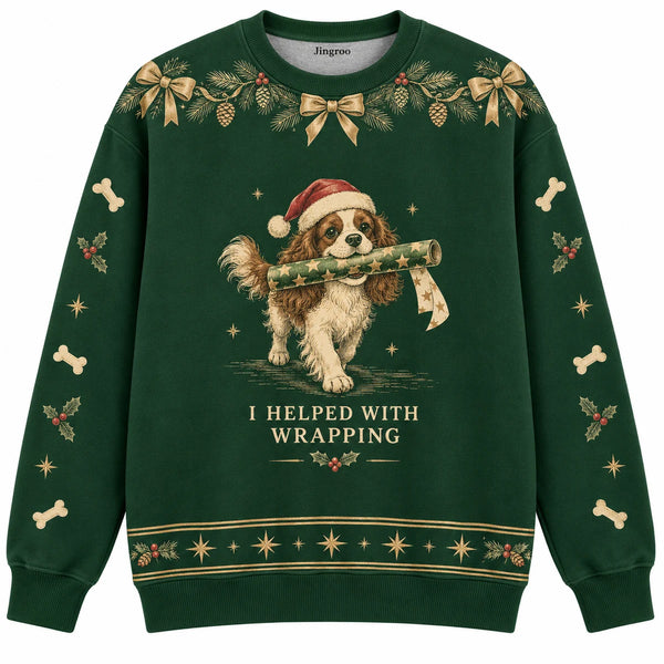 I Helped With Wrapping Ugly Christmas Sweater