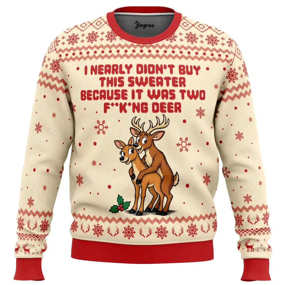 I Nearly Didn't Buy This Ugly Christmas Sweater - Christmas Jumper (front)