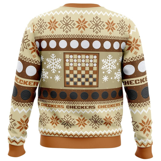 King Me, Santa Ugly Christmas Sweater - Christmas Jumper (back)