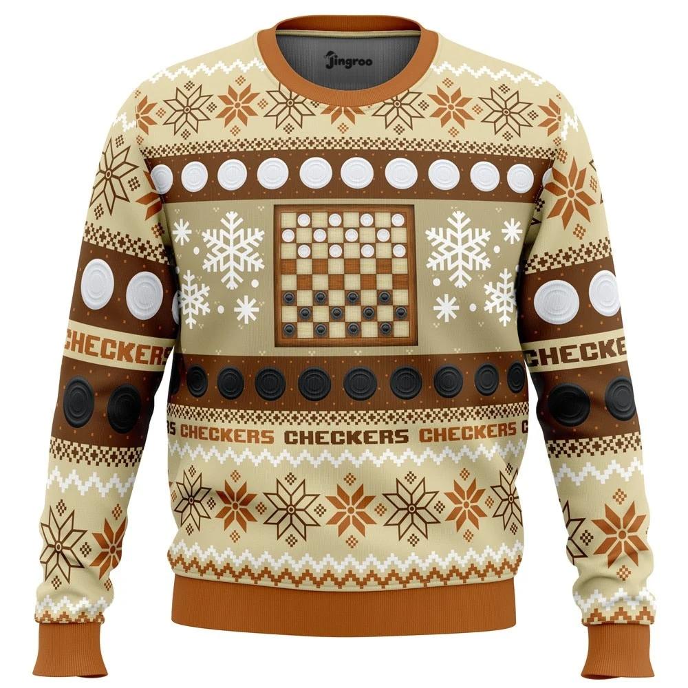 King Me, Santa Ugly Christmas Sweater - Christmas Jumper (front)