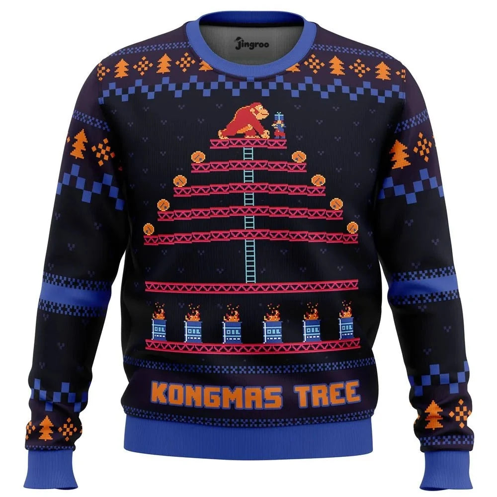 Kongmas Tree Ugly Christmas Sweater - Christmas Jumper (front)