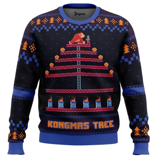 Kongmas Tree Ugly Christmas Sweater - Christmas Jumper (front)