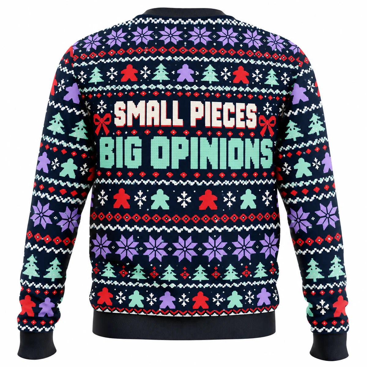 Meeple Christmas Ugly Christmas Sweater - Christmas Jumper (back)