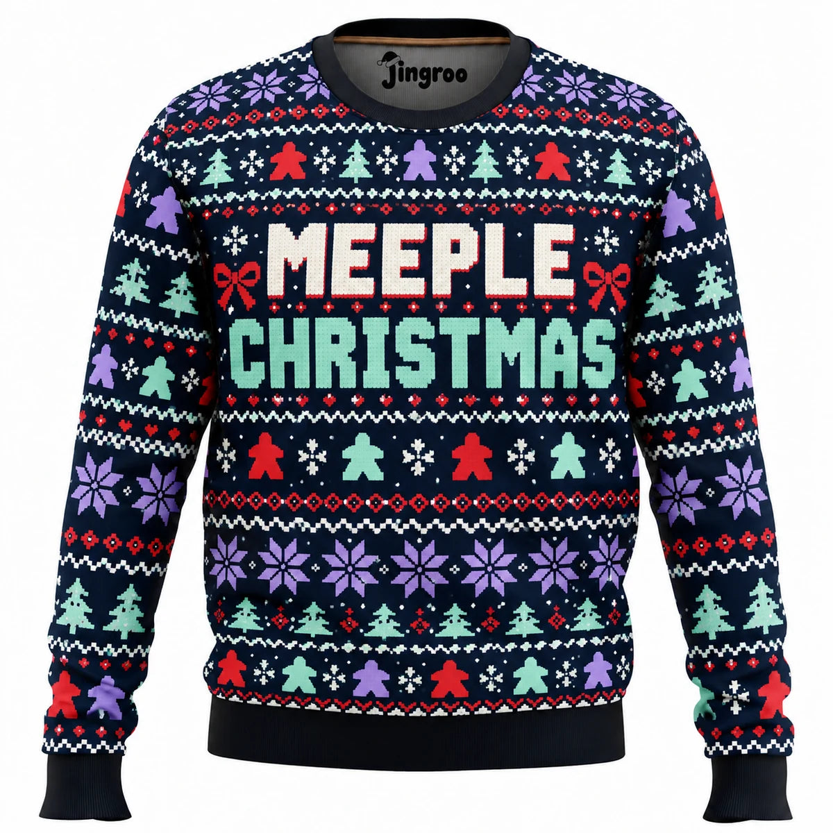 Meeple Christmas Ugly Christmas Sweater - Christmas Jumper (front)