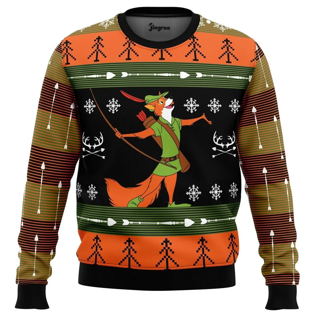 Merry Men Christmas Ugly Christmas Sweater - Christmas Jumper (front)