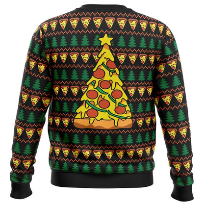 Merry Pizza Ugly Christmas Sweater - Christmas Jumper (back)
