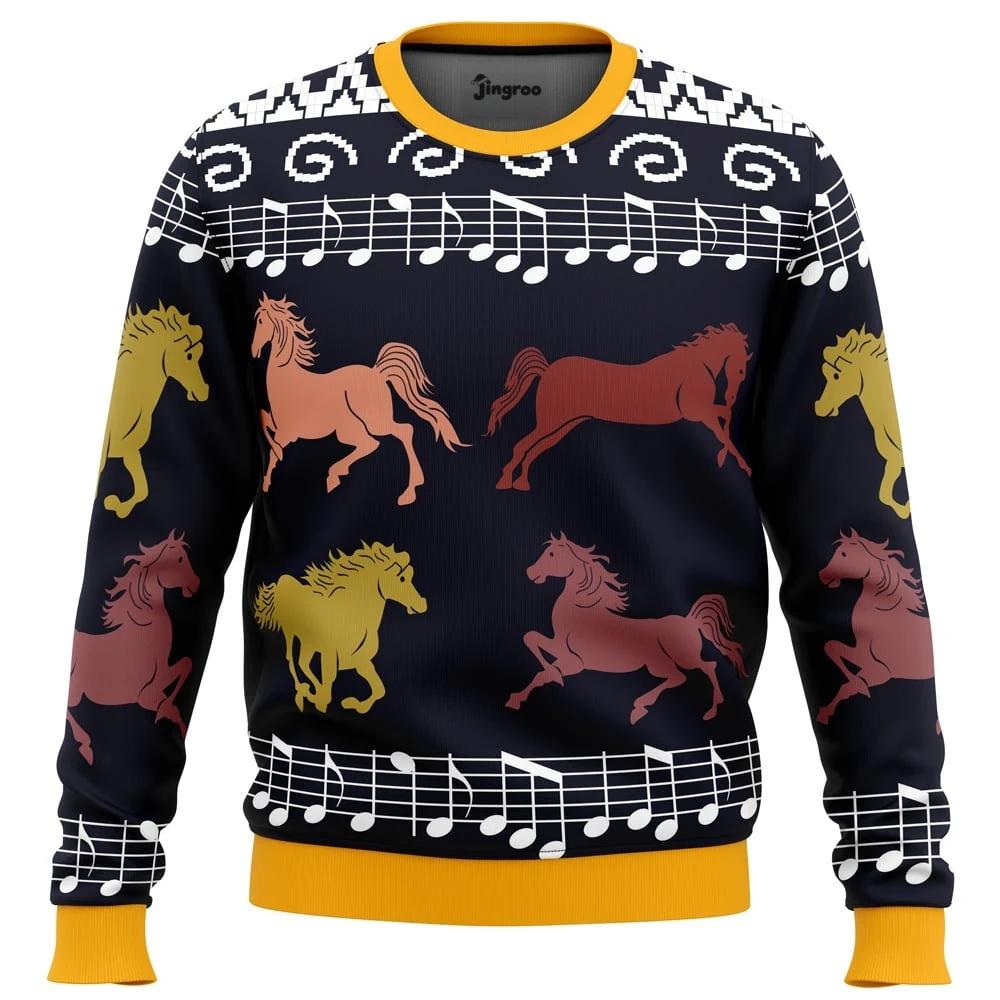 Mustang Sally Survivor Knit Ugly Christmas Sweater - Christmas Jumper (front)