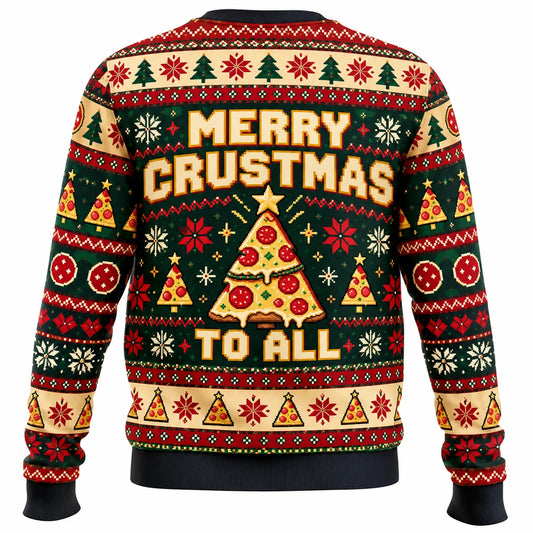 My Tree Has Extra Cheese Ugly Christmas Sweater - Christmas Jumper (back)
