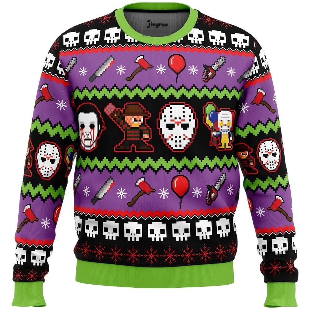 Nightmares Before The Holidays Ugly Christmas Sweater - Christmas Jumper (front)