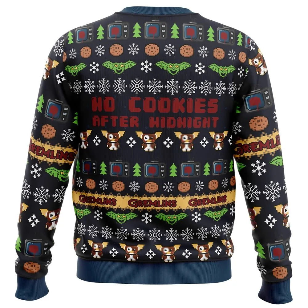 No Cookies After Midnight Ugly Christmas Sweater - Christmas Jumper (back)