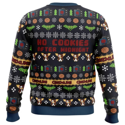 No Cookies After Midnight Ugly Christmas Sweater - Christmas Jumper (back)