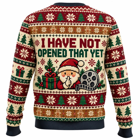 No Holiday Spoilers Ugly Christmas Sweater - Christmas Jumper (back)