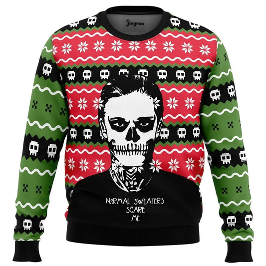 Normal Sweaters Scare Me Ugly Christmas Sweater - Christmas Jumper (front)