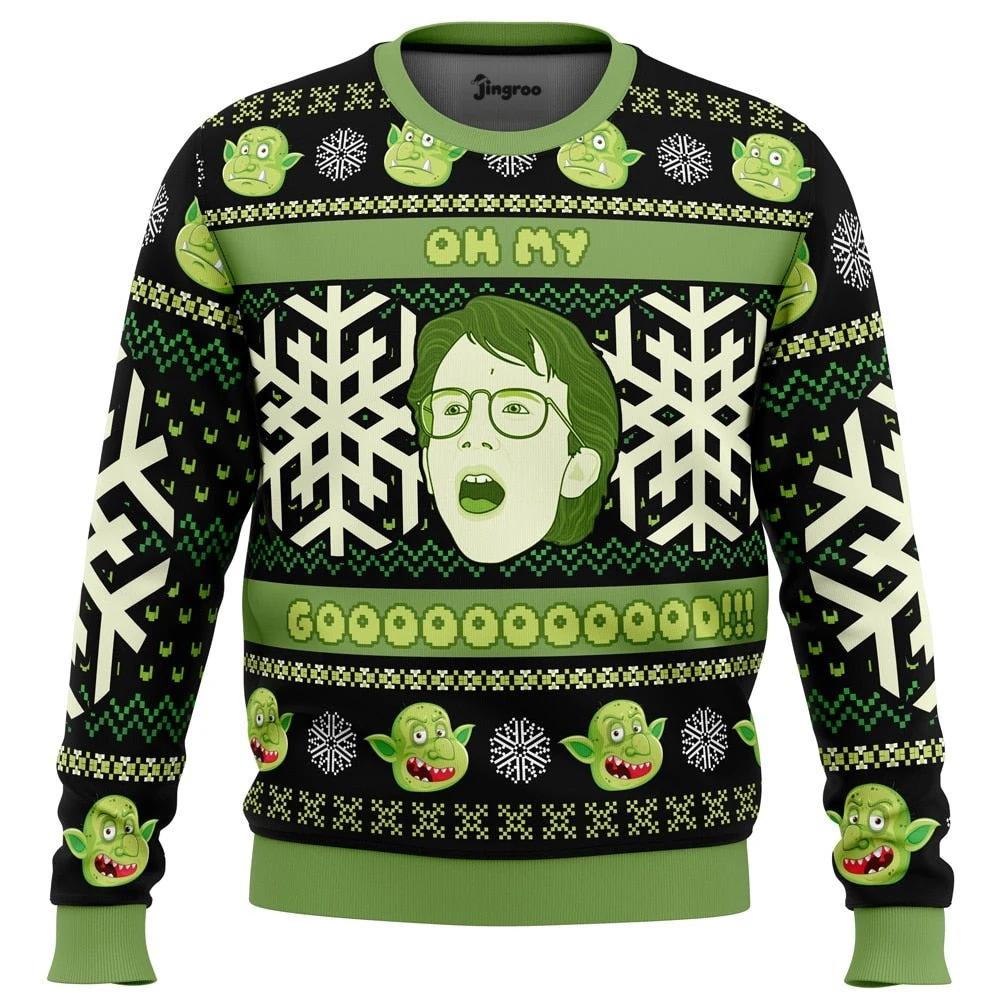 Oh My Goblins Ugly Christmas Sweater - Christmas Jumper (front)