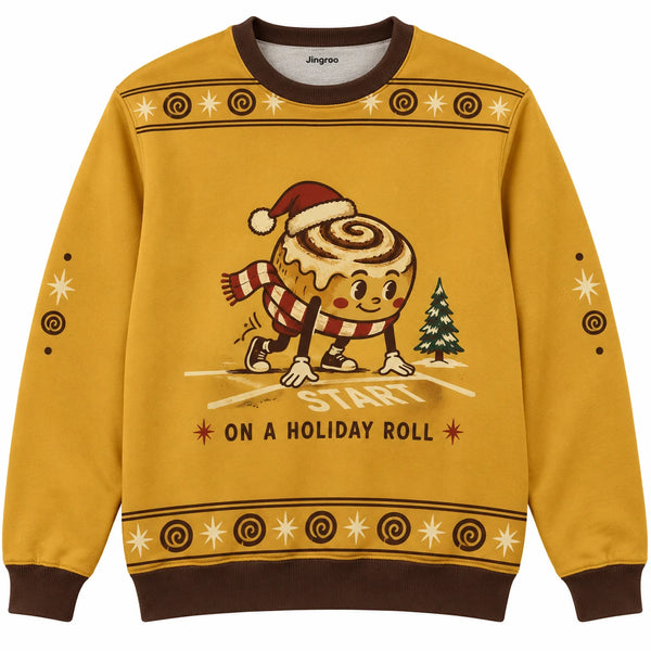 On a Holiday Roll Ugly Christmas Sweater