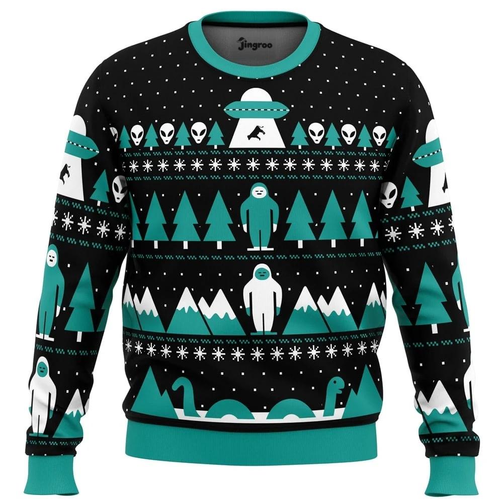 Paranormal Christmas Ugly Christmas Sweater - Christmas Jumper (front)