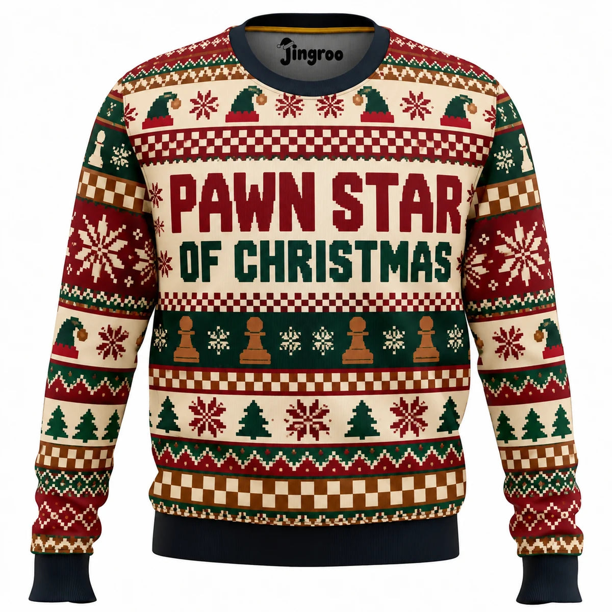 Pawn Star of Christmas Ugly Christmas Sweater - Christmas Jumper (front)
