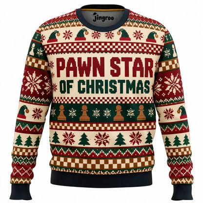 Pawn Star of Christmas Ugly Christmas Sweater - Christmas Jumper (front)