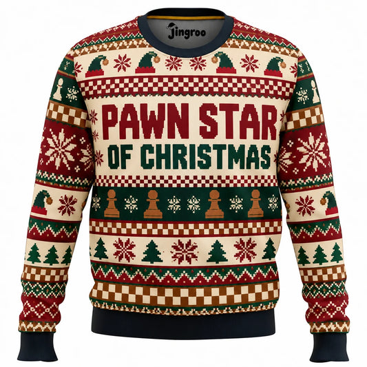 Pawn Star of Christmas Ugly Christmas Sweater - Christmas Jumper (front)