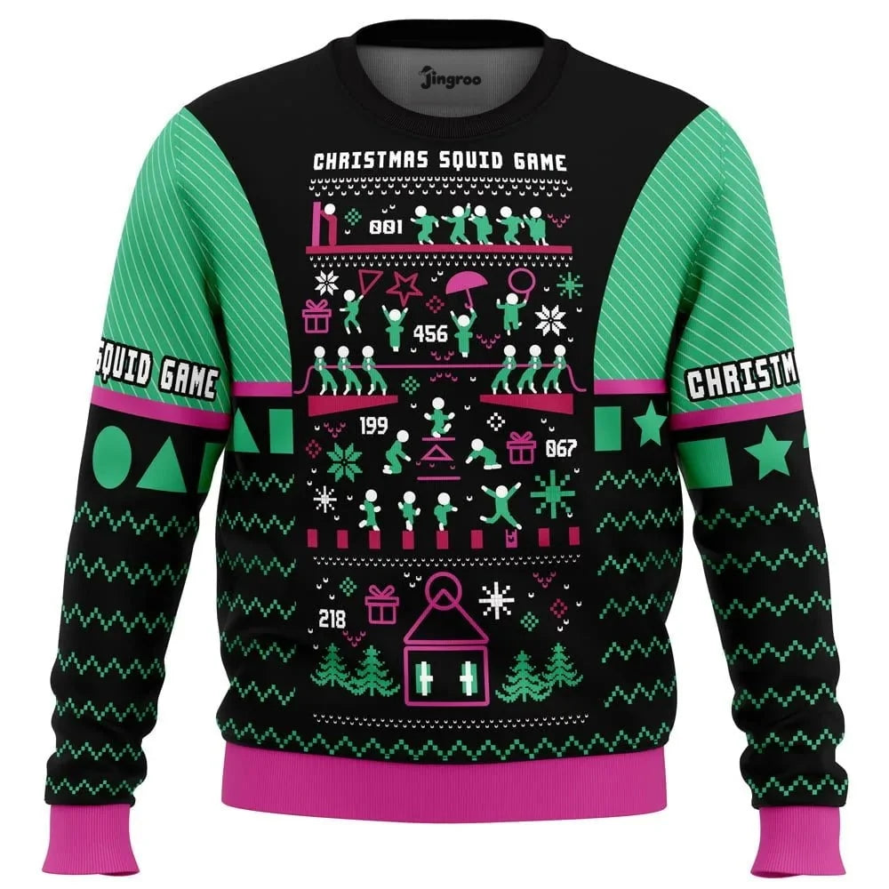 Red Light, Green Light Christmas Ugly Christmas Sweater - Christmas Jumper (front)