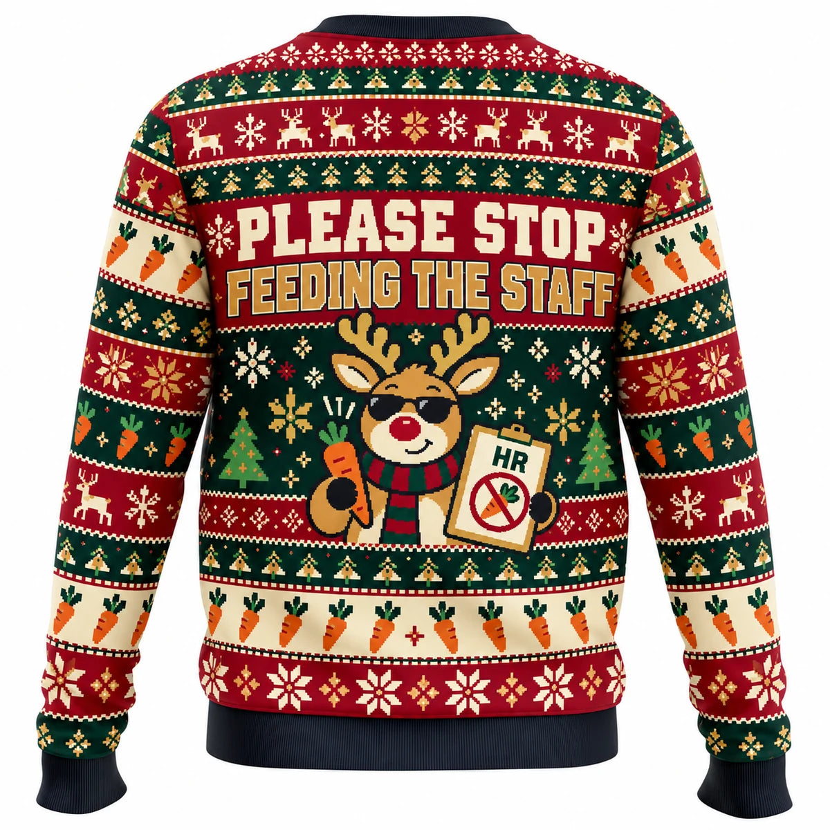 Reindeer Resources Ugly Christmas Sweater - Christmas Jumper (back)