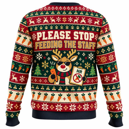Reindeer Resources Ugly Christmas Sweater - Christmas Jumper (back)