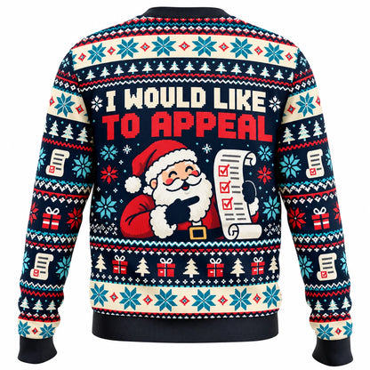 Santa Has the Receipts Ugly Christmas Sweater - Christmas Jumper (back)