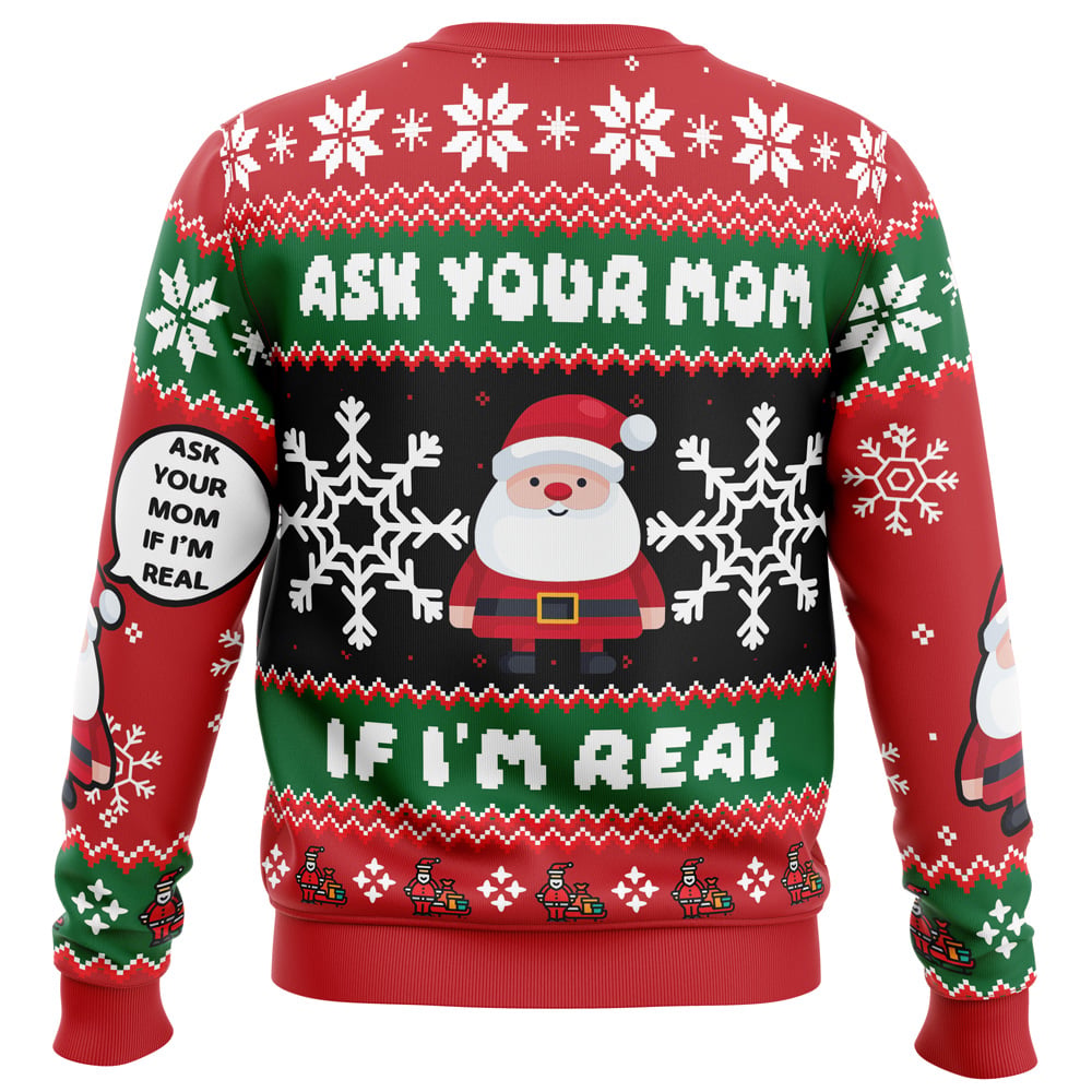 Santa Says Hi Ugly Christmas Sweater - Christmas Jumper (back)