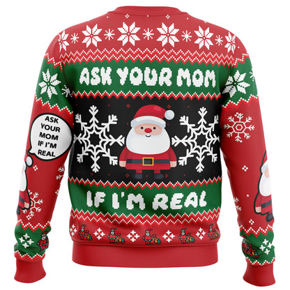 Santa Says Hi Ugly Christmas Sweater - Christmas Jumper (back)
