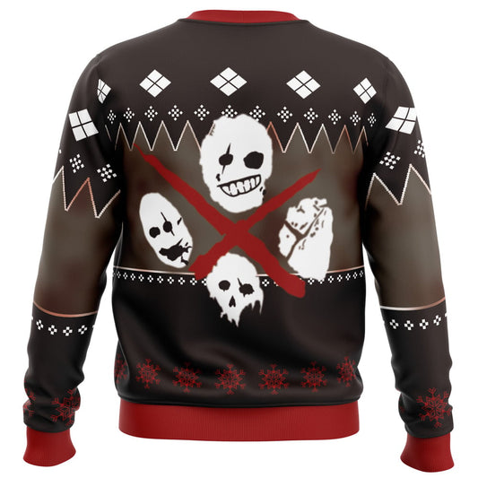Season's Killings Masked Knit Ugly Christmas Sweater - Christmas Jumper (back)