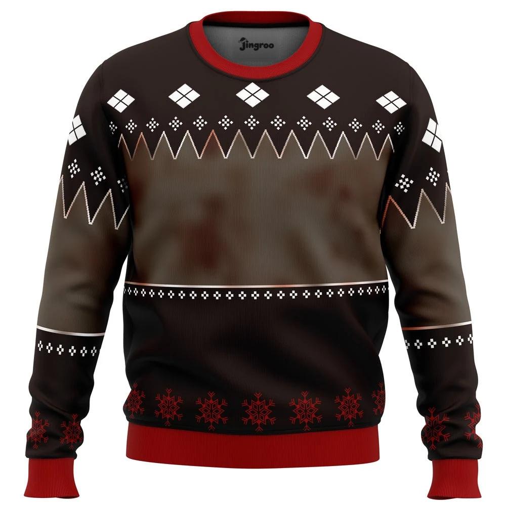 Season's Killings Masked Knit Ugly Christmas Sweater - Christmas Jumper (front)