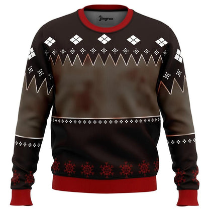 Season's Killings Masked Knit Ugly Christmas Sweater - Christmas Jumper (front)