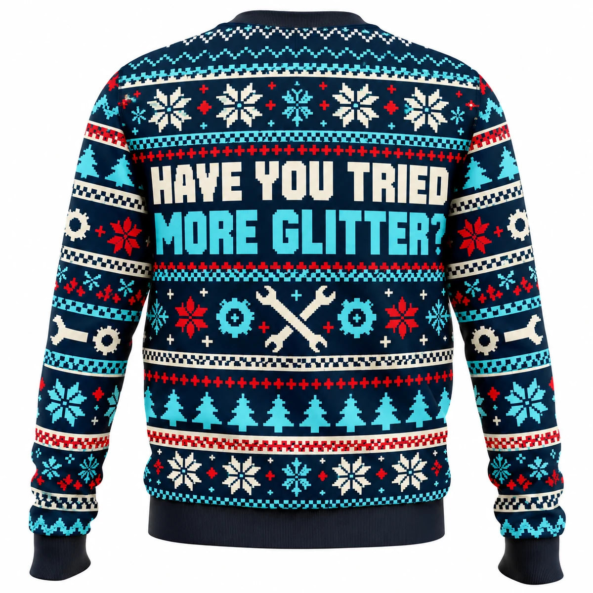 Sleigh Out of Service Ugly Christmas Sweater - Christmas Jumper (back)