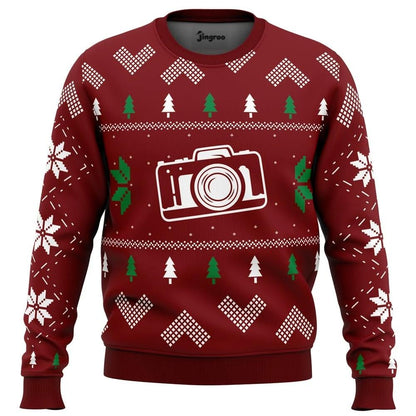 Snap Snap Survivor Knit Ugly Christmas Sweater - Christmas Jumper (front)