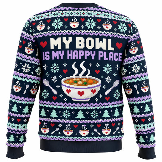 Soup Weather Sweater Energy Ugly Christmas Sweater - Christmas Jumper (back)