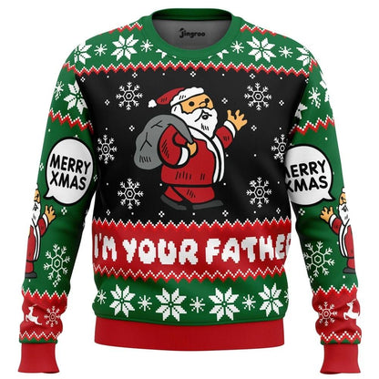Spoiler: Santa's Not Real Ugly Christmas Sweater - Christmas Jumper (front)