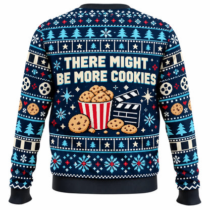 Stay for the End Credits Ugly Christmas Sweater - Christmas Jumper (back)