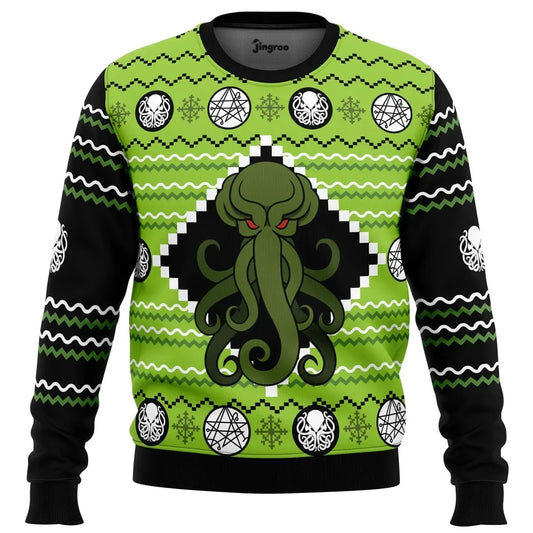 Tentacle Tidings Ugly Christmas Sweater - Christmas Jumper (view 1)