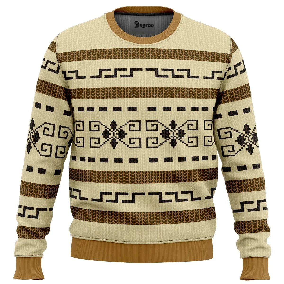 The Dude's Cardigan Ugly Christmas Sweater - Christmas Jumper (front)